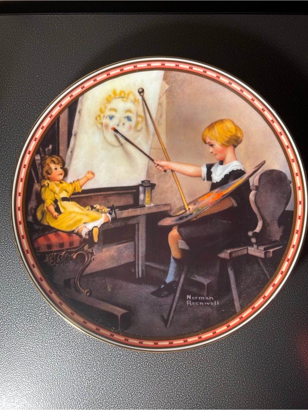 Norman Rockwell SERIOUS BUSINESS Collectors Plate